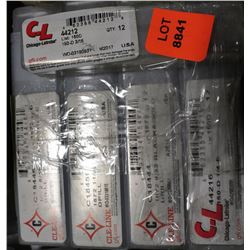 LOT OF VARIOUS SIZED BLACK & GOLD DRILL BITS