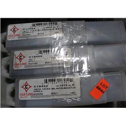 LOT OF BLACK & GOLD DRILL BITS, 1@ 1-1/2",