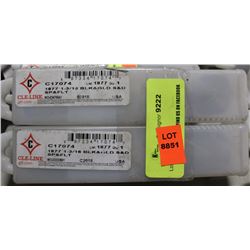 LOT OF 2 BLACK & GOLD DRILL BITS: 1-3/16"