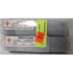 LOT OF 12 BLACK & GOLD DRILL BITS: 1/2"