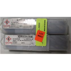 LOT OF 12 BLACK & GOLD DRILL BITS: 1/2"