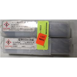 LOT OF 12 BLACK & GOLD DRILL BITS: 1/2"