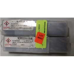 LOT OF 12 BLACK & GOLD DRILL BITS: 1/2"