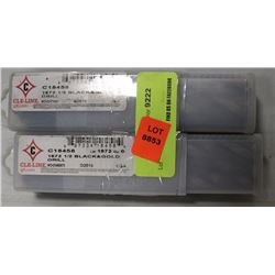 LOT OF 12 BLACK & GOLD DRILL BITS: 1/2"