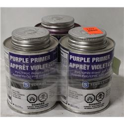 3 CANS OF PURPLE PRIMER