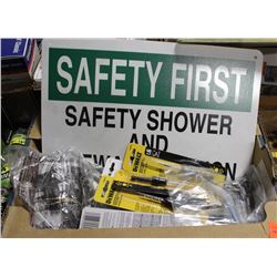 FLAT OF SIGNS, DEWALT BITS AND MORE