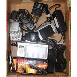 FLAT WITH BATTERY CHARGERS & MORE