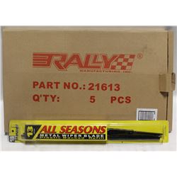 CASE OF 5 NEW 13" WIPER BLADES