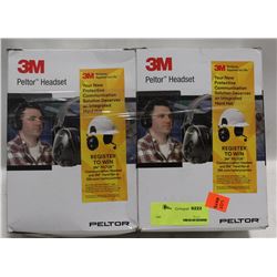PAIR OF 3M PELDTOR HEARING PROTECTION