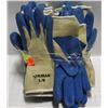 Image 1 : 11 PAIRS RUBBER PALMED WORK GLOVES SIZE LARGE