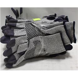15 PAIRS GRIPPER WORK GLOVES SIZE MEDIUM