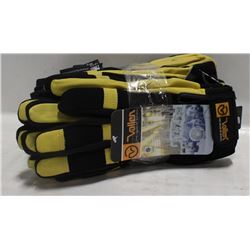 7 PAIRS OF VALLEN LEATHER PALM GLOVES SIZE XL