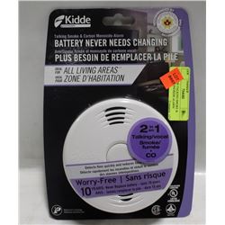 NEW KIDDE TALKING SMOKE & CARBON MONOXIDE ALARM