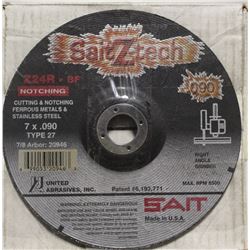 CASE OF 25 SAIT-Z-TECH CUTTING / NOTCHING WHEELS