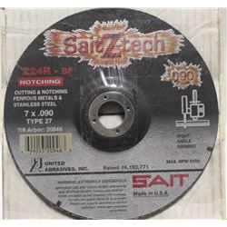 CASE OF 25 SAIT-Z-TECH CUTTING / NOTCHING WHEELS