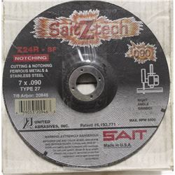 CASE OF 25 SAIT-Z-TECH CUTTING / NOTCHING WHEELS