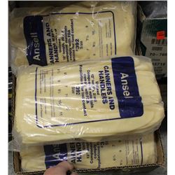 BOX OF ANSELL RUBBER GLOVES