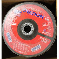CASE OF 10 SAIT FLAP DISC'S 7" - 80 GRIT