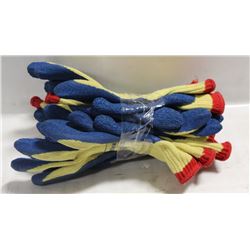 4 PAIR POWERFLEX WORK GLOVES SIZE MEDIUM