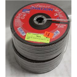 CASE OF 10 SAIT FLAP DISC'S 7" - 80 GRIT