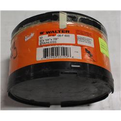 CASE OF 10 WALTER 6" X 1/4" STAINLESS