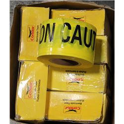 7 ROLLS OF CONDOR BARRICADE TAPE "CAUTION"