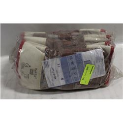 BUNDLE OF 6 PAIR INSULATED LEATHER GLOVES SZ LG