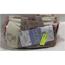 BUNDLE OF 6 PAIR INSULATED LEATHER GLOVES SZ LG