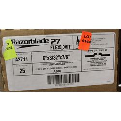 CASE OF 25 FLEXOVIT TYPE 27 CUTOFF WHEELS,