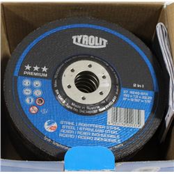 CASE OF 10 GRINDING WHEELS, 6" X 9/32" X 7/8"