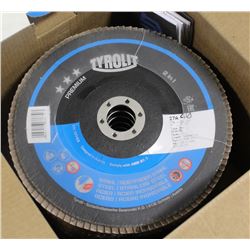 CASE OF 10 FLAP DISCS, 7" X 7/8", GRIT 40