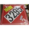 Image 1 : 100 PACK OF CL3 FLAMMABLE PLACARDS