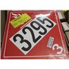 Image 1 : 100 PACK OF CL3 FLAMMABLE PLACARDS