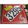 Image 1 : 100 PACK OF CL3 FLAMMABLE PLACARDS