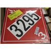 Image 1 : 100 PACK OF CL3 FLAMMABLE PLACARDS