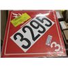Image 1 : 100 PACK OF CL3 FLAMMABLE PLACARDS