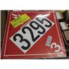 Image 1 : 100 PACK OF CL3 FLAMMABLE PLACARDS