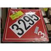 Image 1 : 100 PACK OF CL3 FLAMMABLE PLACARDS