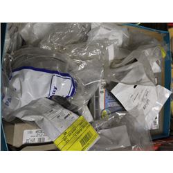 BOX OF ASSORTED FITTINGS, SCREWS AND MUCH MORE
