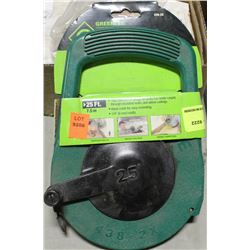 GREENLEE FLAT STEEL FISH TAPE, 25FT