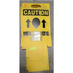 LOT OF 2 SIGNS "CAUTION MEN WORKING"