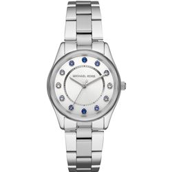 NEW MICHAEL KORS COLLETE LADIES WATCH W/BLUE STONE