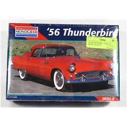 '56 THUNDERBIRD 1:24 SCALE MODEL SEALED.