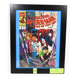 AMAZING SPIDER-MAN #1 FRAMED COMIC - OILERS COVER