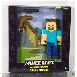 MINECRAFT MINING STEVE FIGURE COLLECTIBLE