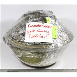 CONCRETE FOUNTAIN IN WORKING CONDITION