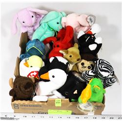 FLAT OF BEANIE BABIES, NEW WITH TAGS