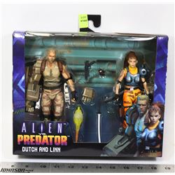 ALIEN PREDATOR DUTCH AND LINN ACTION FIGURES