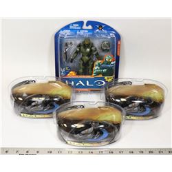 LOT OF 4 HALO COLLECTIBLES