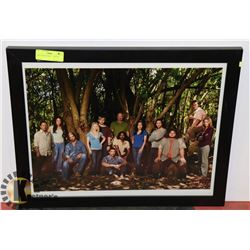 LOST CAST PICTURE     18" X 20"